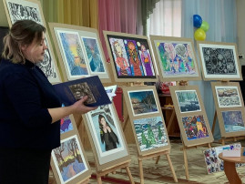 «Открытие выставки детского рисунка «Зимние мотивы» «Открытие выставки детского рисунка «Зимние мотивы».
